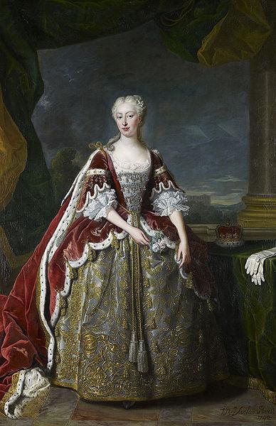 Jean Baptiste van Loo Portrait of Princess Augusta of Saxe Gotha oil painting image